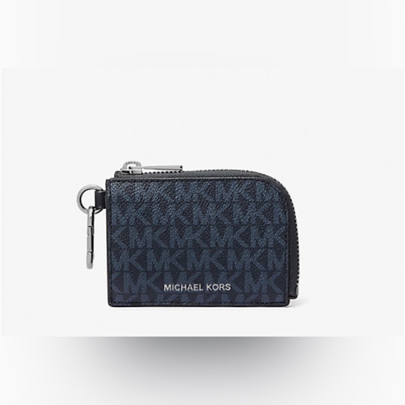 MICHAEL KORS Logo Wallet and Keychain Gift Set  ADMRL/PLBLUE - Picture 2 of 5